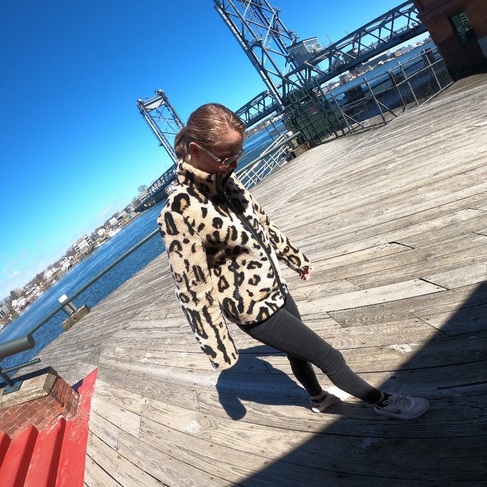 Leather Cheetah Jacket